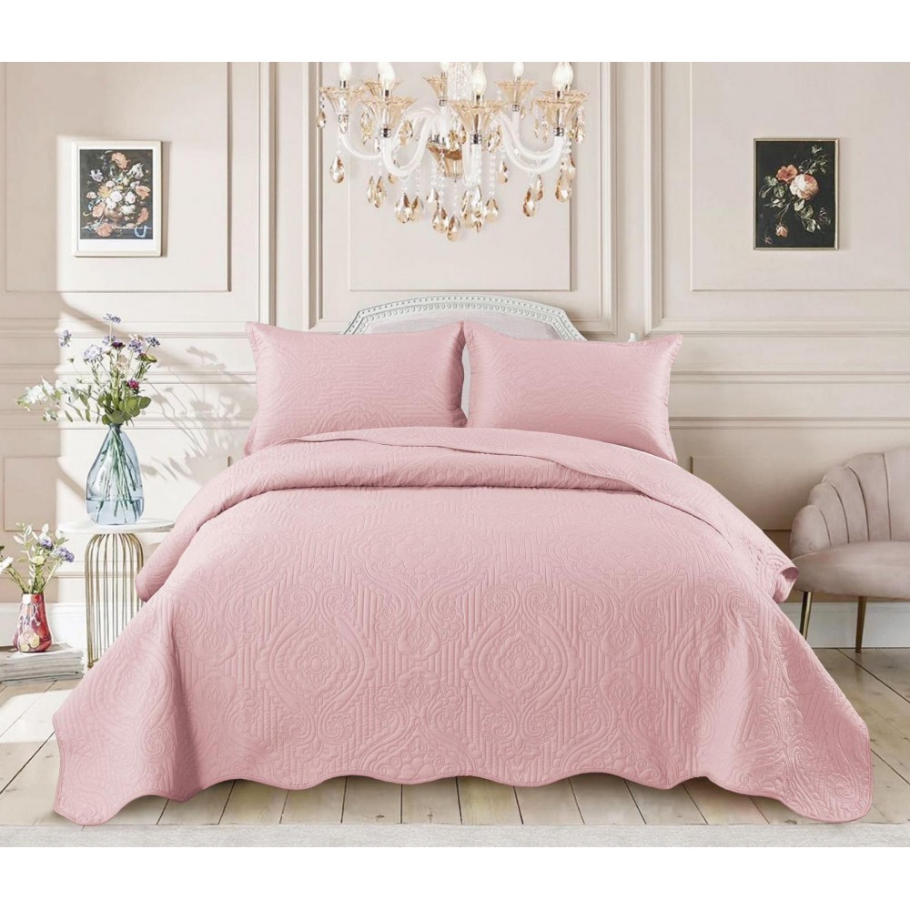 Cuvertură catifea, 3 piese, 220x240 cm, CS37 Cuverturi matlasate 3 piese