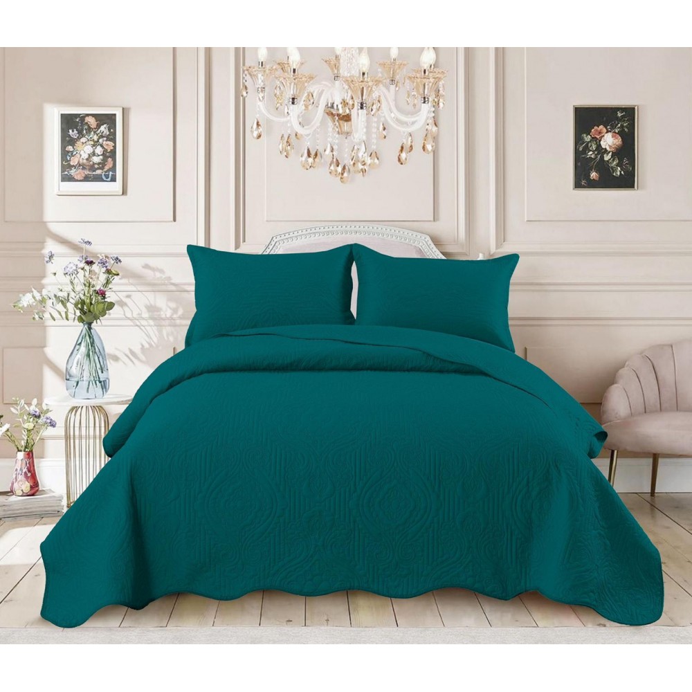 Cuvertură catifea, 3 piese, 220x240 cm, CS38 Cuverturi matlasate 3 piese