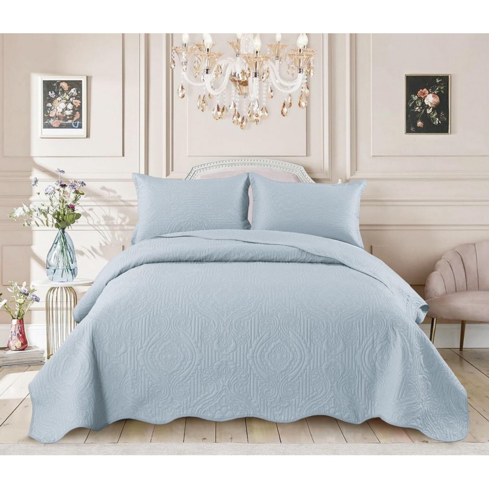 Cuvertură catifea, 3 piese, 220x240 cm, CS39 Cuverturi matlasate 3 piese