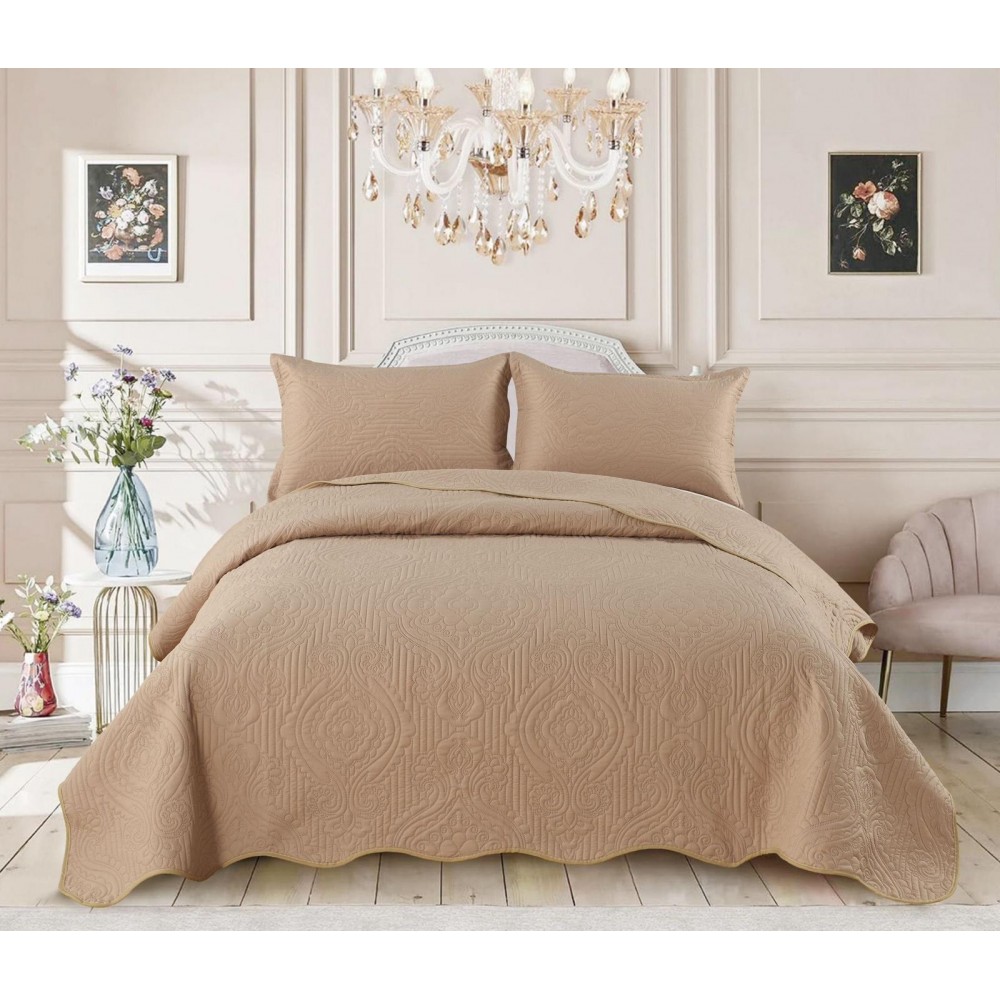 Cuvertură catifea, 3 piese, 220x240 cm, CS41 Cuverturi matlasate 3 piese