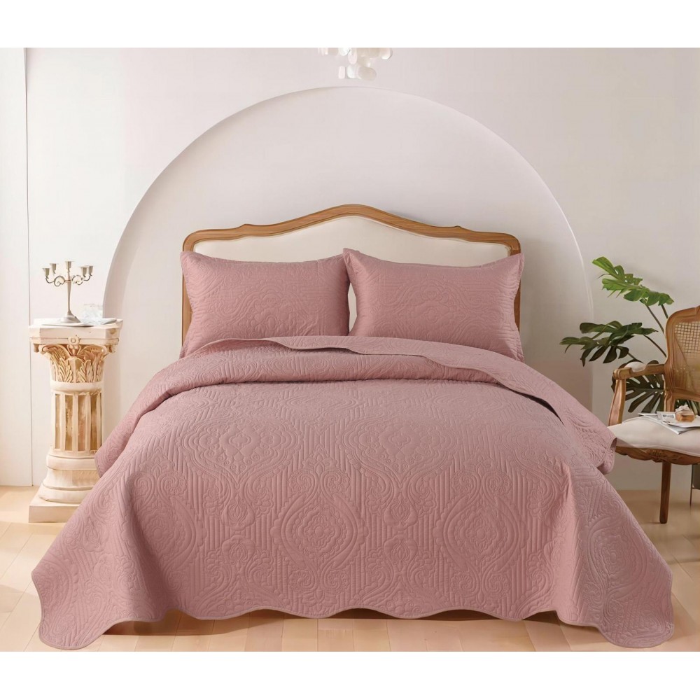 Cuvertură catifea, 3 piese, 220x240 cm, CS45 Cuverturi matlasate 3 piese