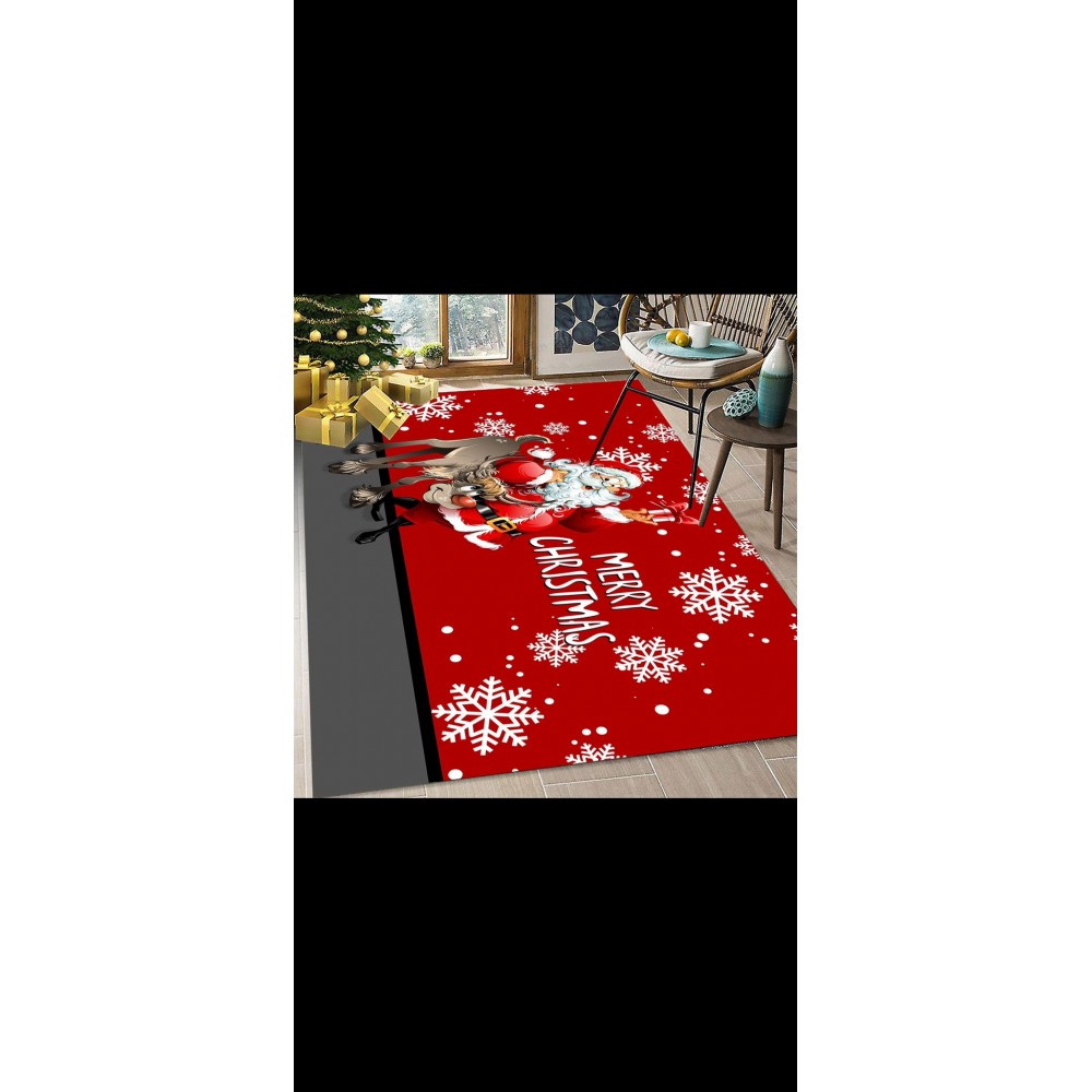 Covor decorativ Crăciun, antiderapant,80X150 cm, CCR4 TRAVERSE ANTIDERAPANTE CRACIUN