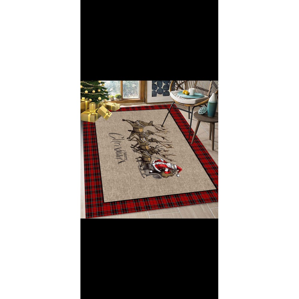 Covor decorativ Crăciun, antiderapant,120X1880 cm, CCR8 TRAVERSE ANTIDERAPANTE CRACIUN