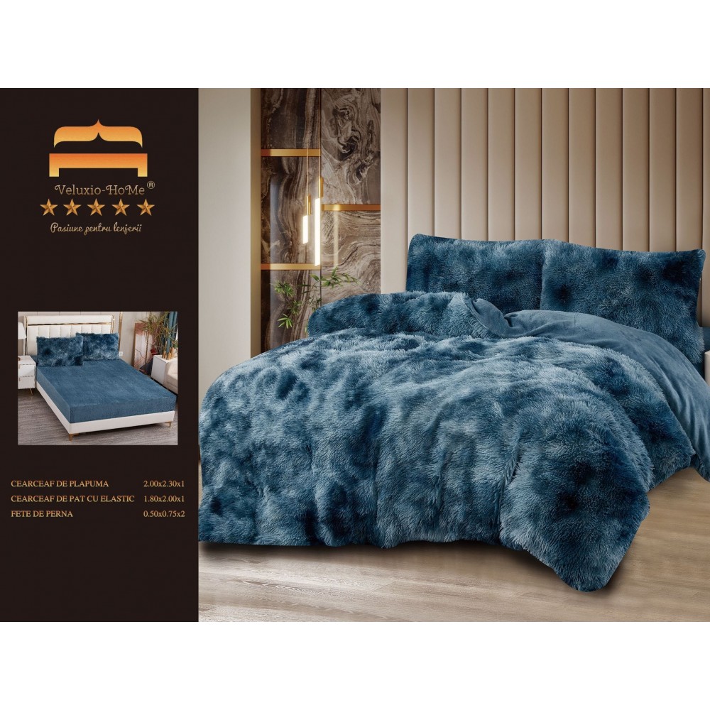 SET LENJERIE DE PAT DUBLU,CU ELASTIC,FLUFFY ELASTIC 4 PIESE LFP2 LENJERII COCOLINO FLUFFY 4 PIESE