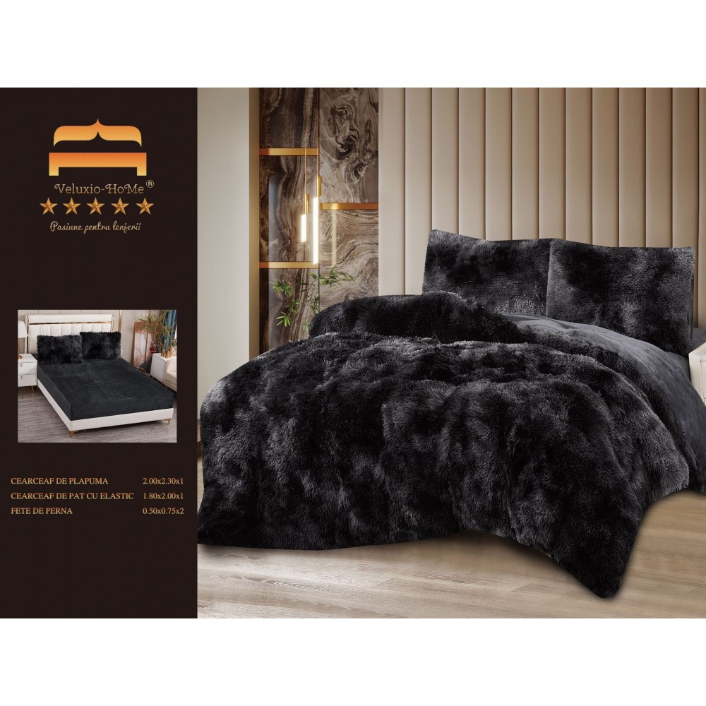 SET LENJERIE DE PAT DUBLU,CU ELASTIC,FLUFFY ELASTIC 4 PIESE LFP8 LENJERII COCOLINO FLUFFY 4 PIESE