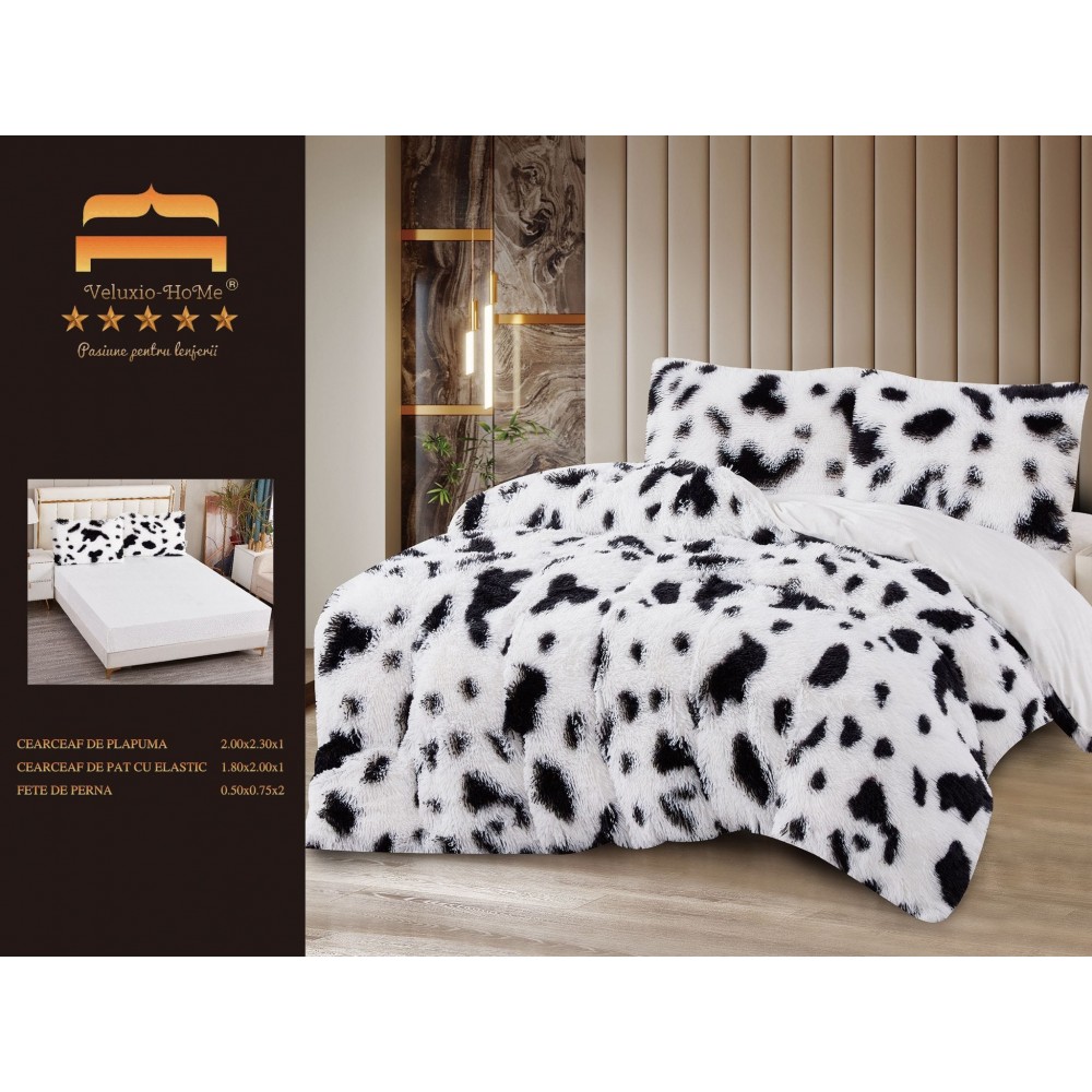 SET LENJERIE DE PAT DUBLU,CU ELASTIC,FLUFFY ELASTIC 4 PIESE LFP12 LENJERII COCOLINO FLUFFY 4 PIESE