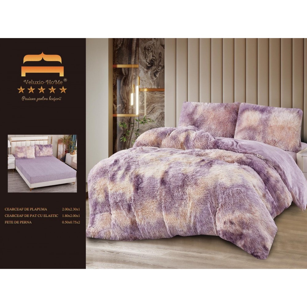 SET LENJERIE DE PAT DUBLU,CU ELASTIC,FLUFFY ELASTIC 4 PIESE LFP13 LENJERII COCOLINO FLUFFY 4 PIESE