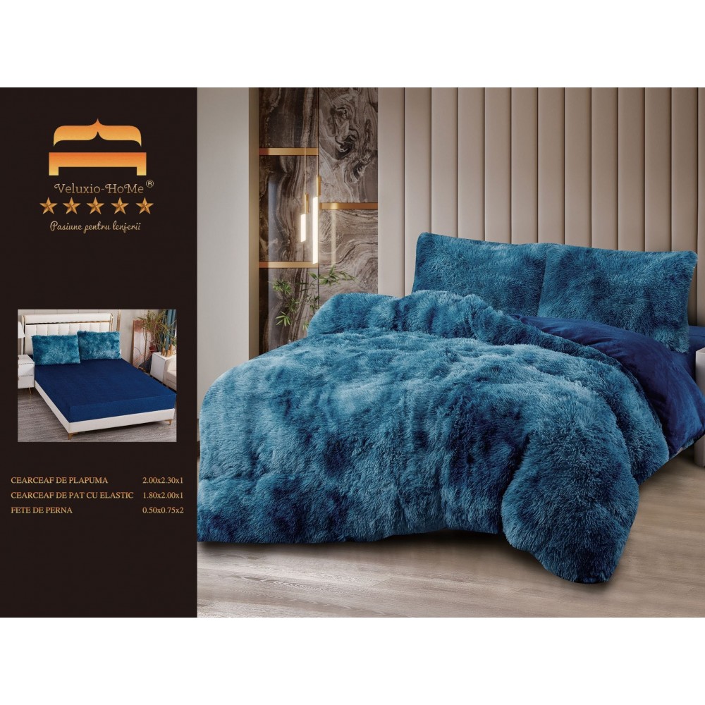 SET LENJERIE DE PAT DUBLU,CU ELASTIC,FLUFFY ELASTIC 4 PIESE LFP15 LENJERII COCOLINO FLUFFY 4 PIESE