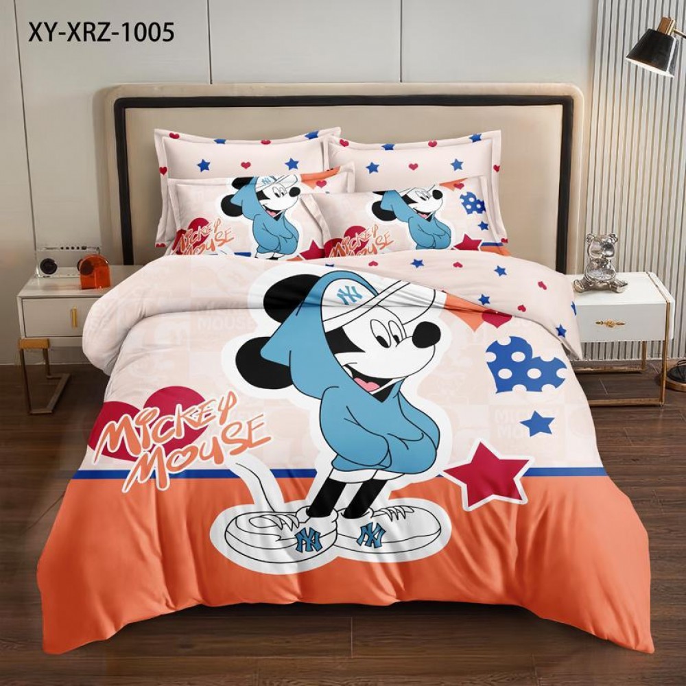 Lenjerie Bumbac tip Finet Premium Mickey STARS MS1 Lenjerii finet personaje copii Lenjerie Bumbac tip Finet Premium Mickey STARS MS1 Lenjerii finet personaje copii