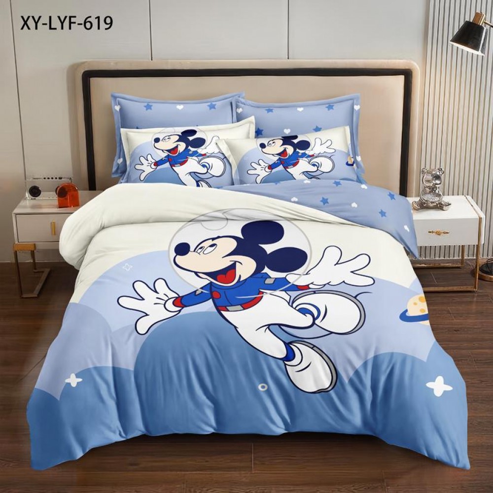 Lenjerie Bumbac tip Finet Premium Mickey Astronaut ,MA1 Lenjerii finet personaje copii Lenjerie Bumbac tip Finet Premium Mickey Astronaut ,MA1 Lenjerii finet personaje copii