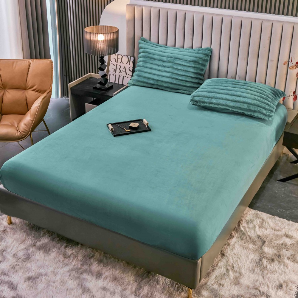 Lenjerie Cocolino pat dublu , 4 piese, cu ELASTIC LCCEBIJ1 Lenjerii cocolino 4 piese cu ELASTIC