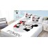 Set husa de pat dublu cu elastic si 2 fete de perna 140X200