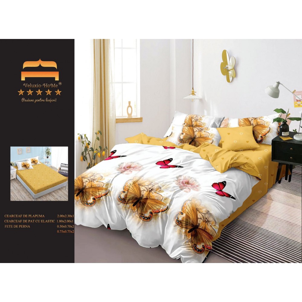 LENJERIE DE PAT FINET 6PIESE CEARCEAF CU ELASTIC LFP6PE1 Lenjerii din finet 6 piese cu  elastic