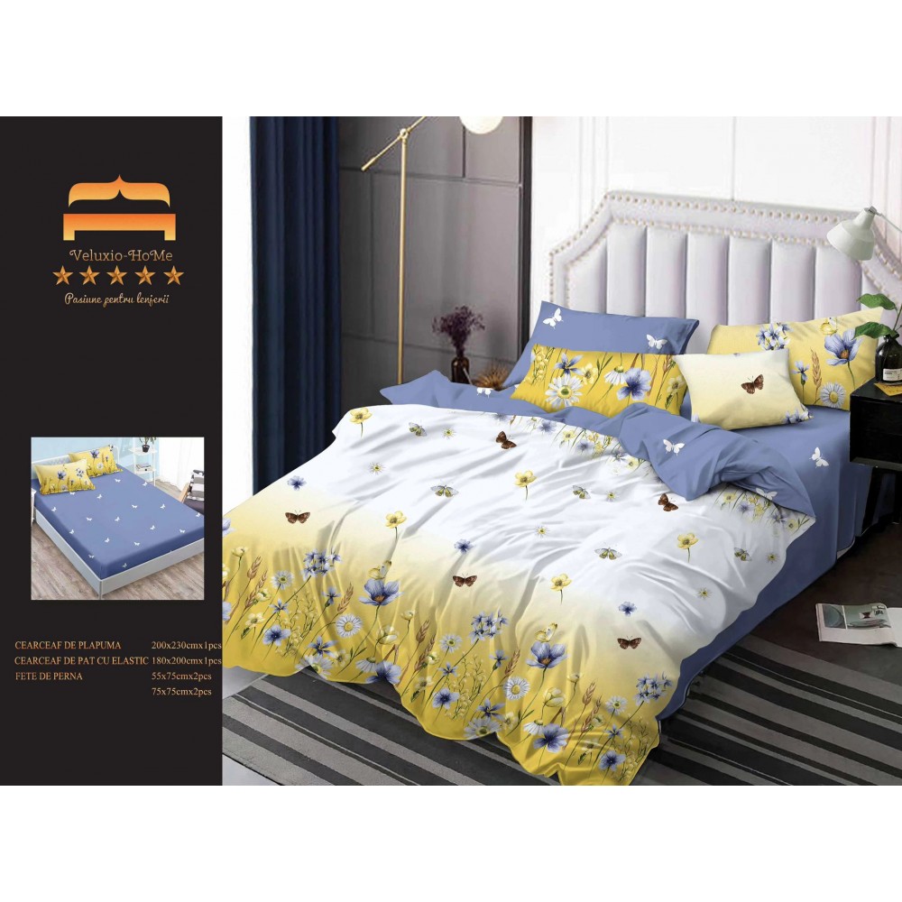 LENJERIE DE PAT FINET 6PIESE CEARCEAF CU ELASTIC LFP6PE10 Lenjerii din finet 6 piese cu  elastic