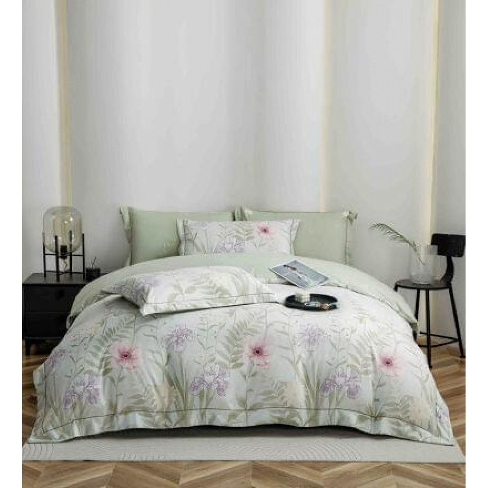 Set 6 piese BUMBAC-Finet LUX JOJO,pat dublu,cu elastic, LFJ6PC25 Set  finet de 6 piese LUX cu elastic  în cutii cadou