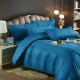 Lenjerie de pat, 2 persoane, damasc, 6 piese, cu elastic, UniDeluxe LDJ6PE15 Lenjerii Damasc cu elastic