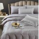 Lenjerie de pat, 2 persoane, damasc, 6 piese, cu elastic, UniDeluxe LDJ6PE2 Lenjerii Damasc cu elastic