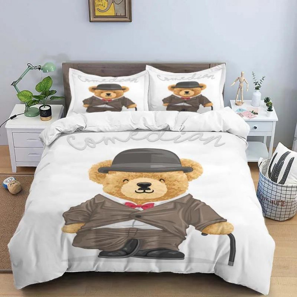Lenjerie pat dublu, Bumbac Finet Superior, 6 Piese, Bumbac Finet, 3D, YO3D-59 LENJERII DIN FINET 6 PIESE 3D