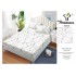 Husa de pat din Finet cu Elastic cu 2 fete de perna ,Pat 2 Persoane,160x200CM, HFC3