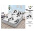 Husa de pat din Finet cu Elastic cu 2 fete de perna ,Pat 2 Persoane,160x200CM, HFC4
