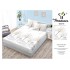Husa de pat din Finet cu Elastic cu 2 fete de perna ,Pat 2 Persoane,160x200CM, HFC14