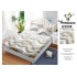Husa de pat din Finet cu Elastic cu 2 fete de perna ,Pat 2 Persoane,160x200CM, HFC15