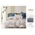 Set Lenjerie Eleganta 6 piese cu elastic din Bumbac Finet, Cearceaf de pat 180x200cm, Pat 2 Persoane, ALI3