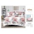 Set Lenjerie Eleganta 6 piese cu elastic din Bumbac Finet, Cearceaf de pat 180x200cm, Pat 2 Persoane, ALI5