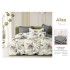 Set Lenjerie Eleganta 6 piese cu elastic din Bumbac Finet, Cearceaf de pat 180x200cm, Pat 2 Persoane, ALI6