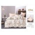 Set Lenjerie Eleganta 6 piese cu elastic din Bumbac Finet, Cearceaf de pat 180x200cm, Pat 2 Persoane, ALI8