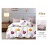 Set Lenjerie Eleganta 6 piese cu elastic din Bumbac Finet, Cearceaf de pat 180x200cm, Pat 2 Persoane, ALI10