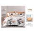 Set Lenjerie Eleganta 6 piese cu elastic din Bumbac Finet, Cearceaf de pat 180x200cm, Pat 2 Persoane, ALI13