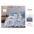Set Lenjerie Eleganta 6 piese cu elastic din Bumbac Finet, Cearceaf de pat 180x200cm, Pat 2 Persoane, ALI14