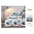 Set Lenjerie Eleganta 6 piese cu elastic din Bumbac Finet, Cearceaf de pat 180x200cm, Pat 2 Persoane, ALI20