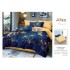 Set Lenjerie Eleganta 6 piese cu elastic din Bumbac Finet, Cearceaf de pat 180x200cm, Pat 2 Persoane, ALI22