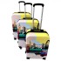 Set 3 valize troler, 4 roți, Londra, 3 dimensiuni TROL20R