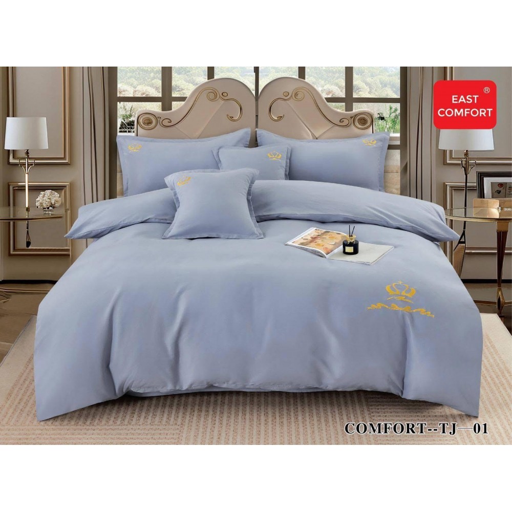 Lenjerie de pat bumbac finet Luxury – 6 piese LF6PTJ01 Lenjerii din finet 6 piese