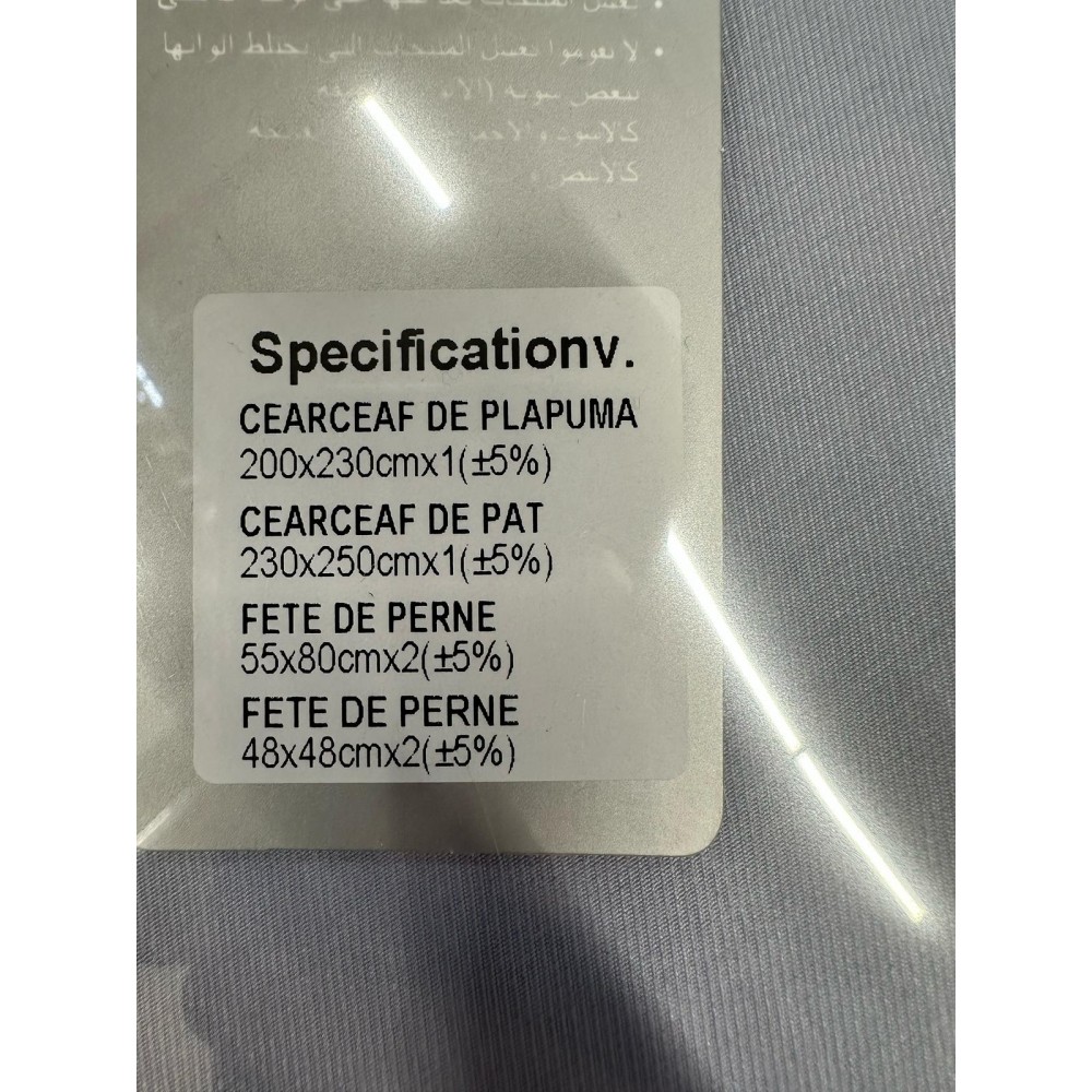 Lenjerie de pat bumbac finet Luxury – 6 piese LF6PTJ04 Lenjerii din finet 6 piese