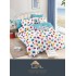 Set Lenjerie Eleganta 6 piese cu elastic din Bumbac Finet, Cearceaf de pat 180x200cm, Pat 2 Persoane, LJ-001