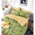 Set Lenjerie Eleganta 6 piese cu elastic din Bumbac Finet, Cearceaf de pat 180x200cm, Pat 2 Persoane, LJ-003