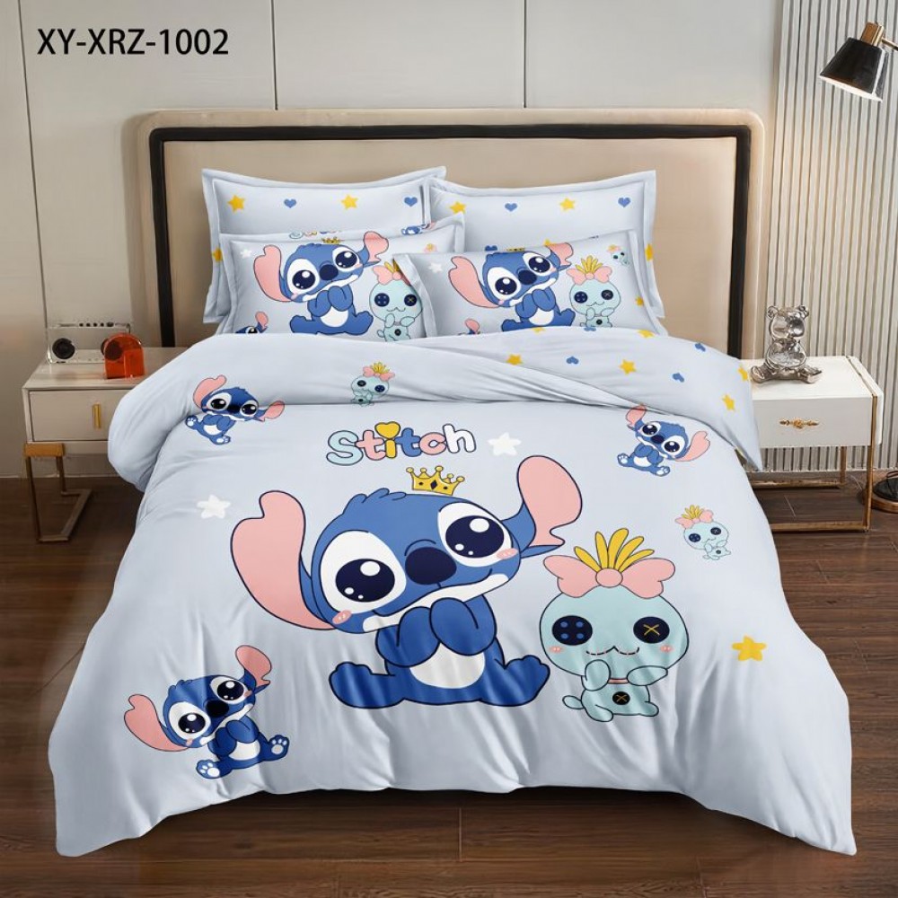 Lenjerie Bumbac tip Finet Premium STICH Lenjerii finet personaje copii Lenjerie Bumbac tip Finet Premium STICH Lenjerii finet personaje copii