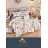 Set Lenjerie Eleganta 6 piese cu elastic din Bumbac Finet, Cearceaf de pat 180x200cm, Pat 2 Persoane, LJ-0010