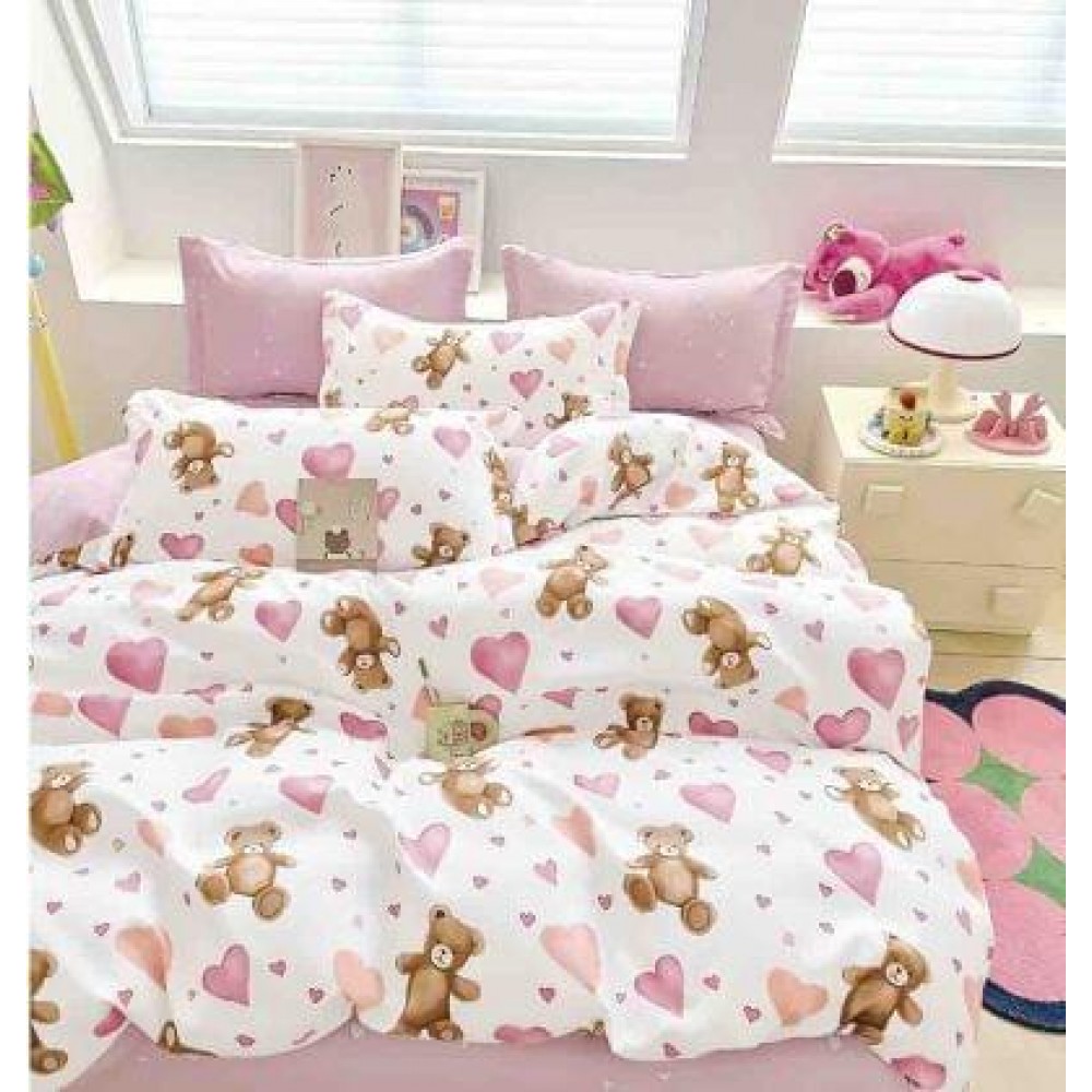 Set Lenjerie Eleganta Finet Din 4 Piese ,Pat 1 Persoana, Cearceaf de pat 155 x 230cm, JK-49 LENJERII DIN FINET 4 PIESE  /  1 PERSOANA JOJO