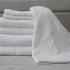 Set mixt 7 prosoape 100% Bumbac, model Greek Border, Albe, MXT03