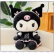 Papusa tip Kuromi din seria Hello Kitty Sanrio, din plus cu rochita, 66 cm