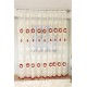 SET Perdea brodata FLORI 3D cu catifea BORDO 300CM X 280 CM PF3D2 DRAPERII