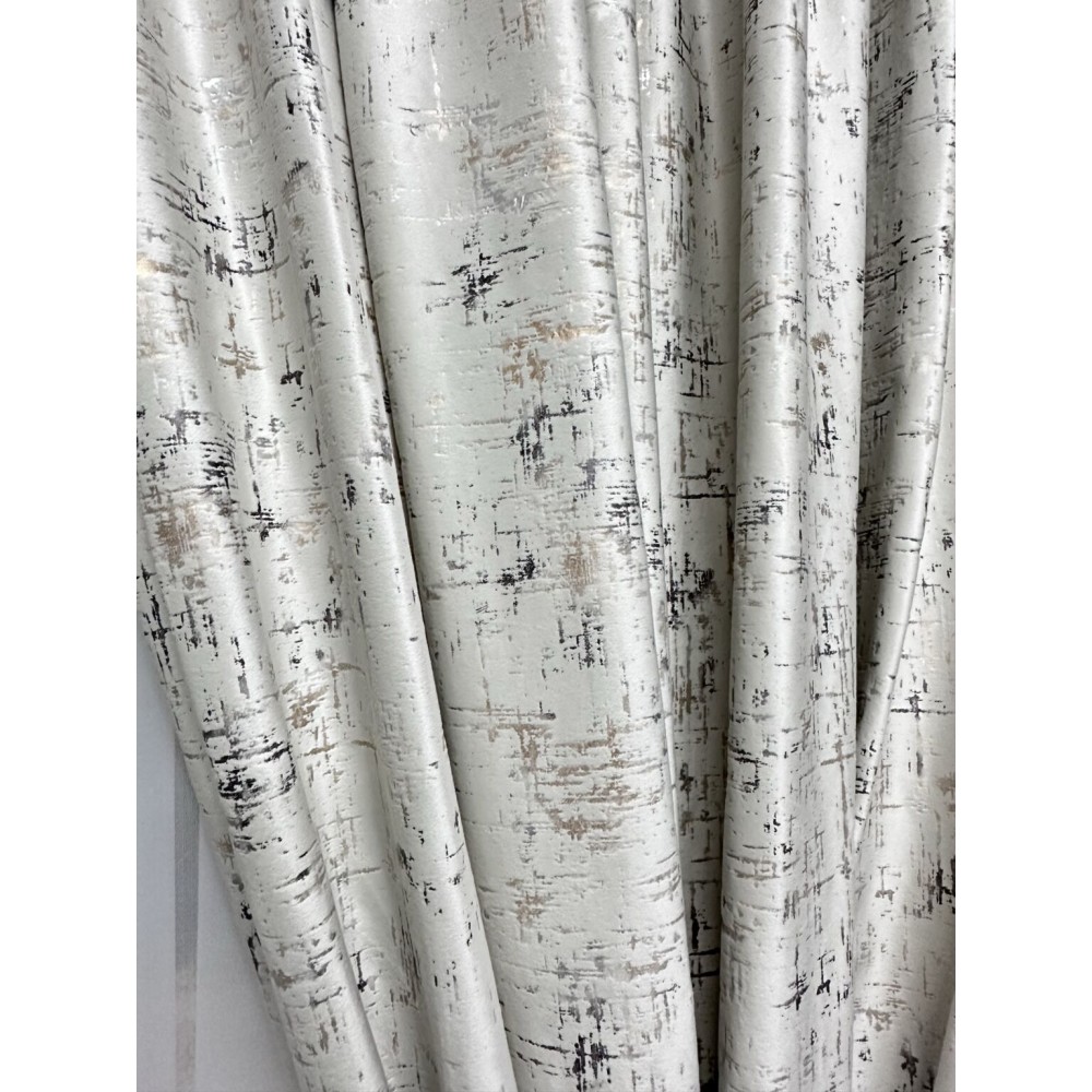 Draperie Catifea, UNI, Insertii Aurii, Dimensiuni la Comanda, Rejansa Multifunctionala 300 X 280 GRI DC2 DRAPERII