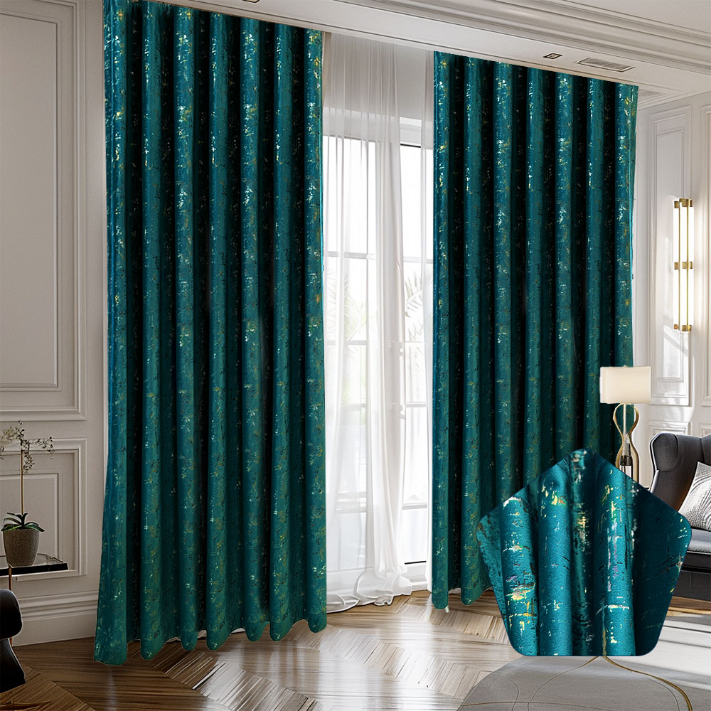 Draperie Catifea, UNI, Insertii Aurii, Dimensiuni la Comanda, Rejansa Multifunctionala 300 X 280  DC8 DRAPERII