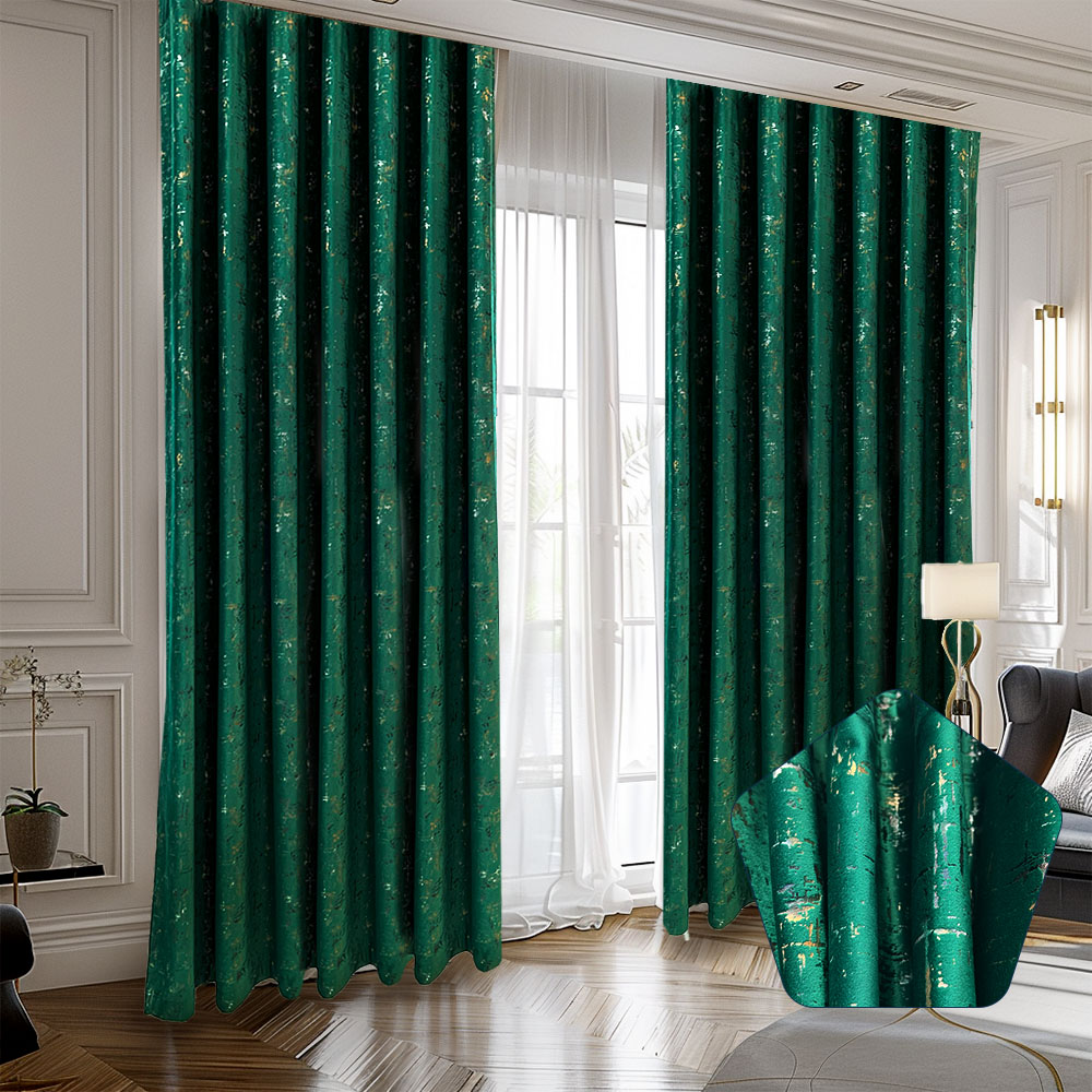 Draperie Catifea, UNI, Insertii Aurii, Dimensiuni la Comanda, Rejansa Multifunctionala 300 X 280  DC9 DRAPERII