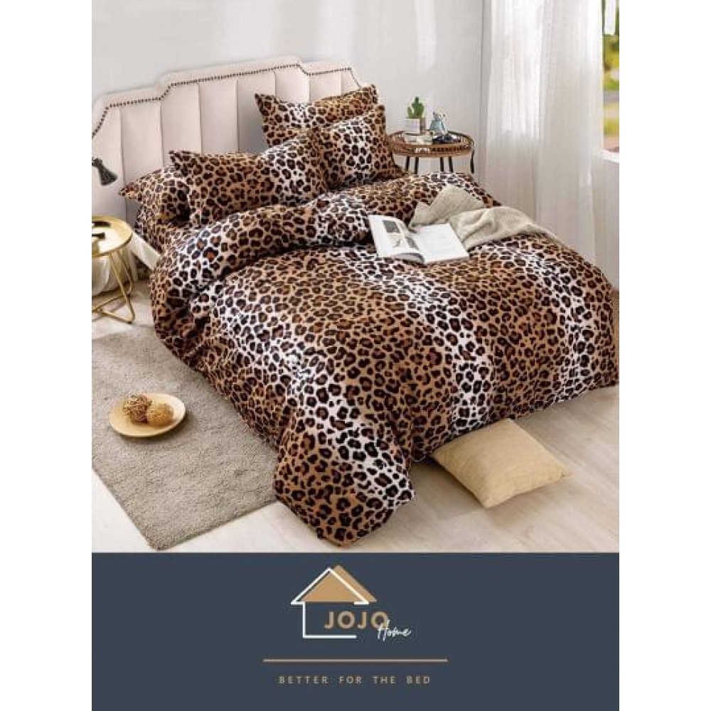 Set Lenjerie Eleganta 6 piese cu elastic din Bumbac Finet, Cearceaf de pat 180x200cm, Pat 2 Persoane, LJ-0012 Lenjerii din finet 6 piese cu  elastic